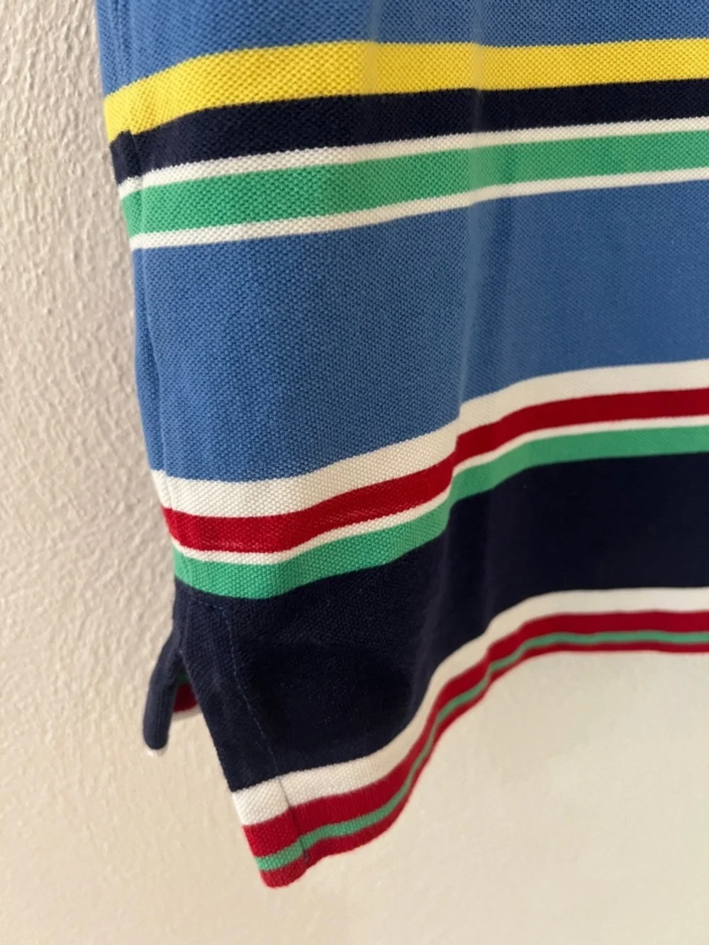 Classic Polo by Ralph Lauren New England Blue multi Classic fit Sz Medium
